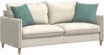 vidaXL Μαξιλάρι Καναπέ 2 pcs Θαλασσί 45 x 45 cm Υφασμάτινο Κορντουρά