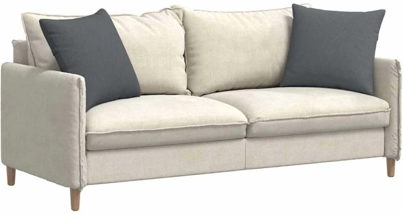 vidaXL Μαξιλάρι Καναπέ 2 pcs Σκούρο Γκρι 50 x 50 cm ύφασμα