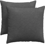 vidaXL Μαξιλάρι Καναπέ 2 pcs Σκούρο Γκρι 50 x 50 cm