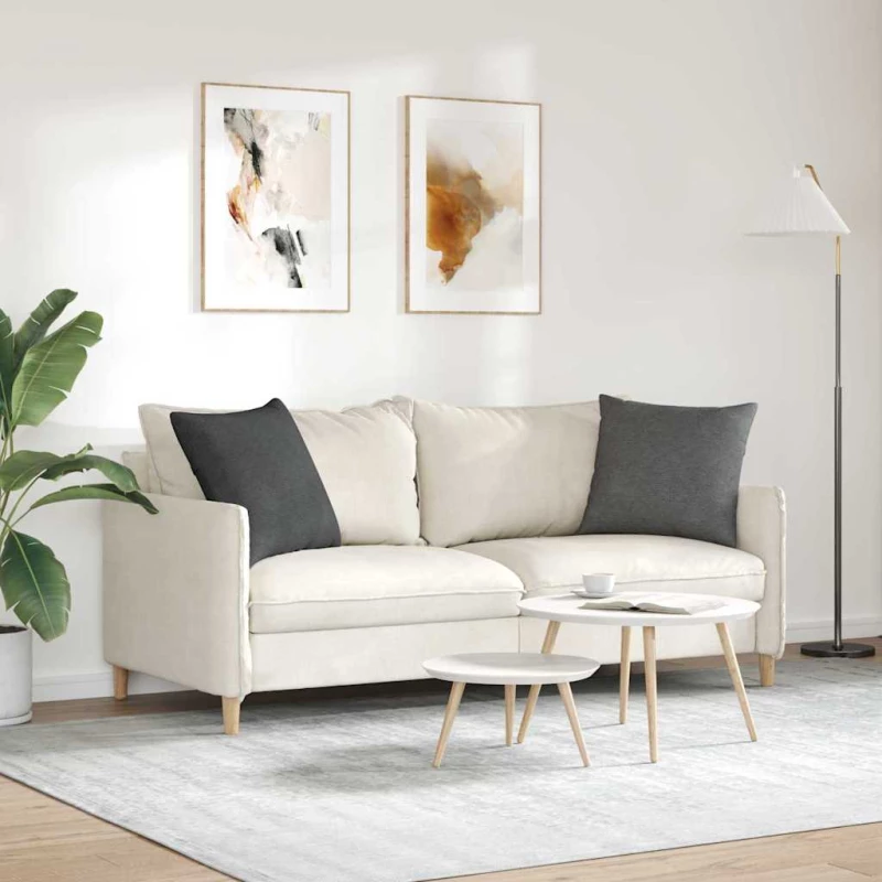 vidaXL Μαξιλάρι Καναπέ 2 pcs Σκούρο Γκρι 50 x 50 cm