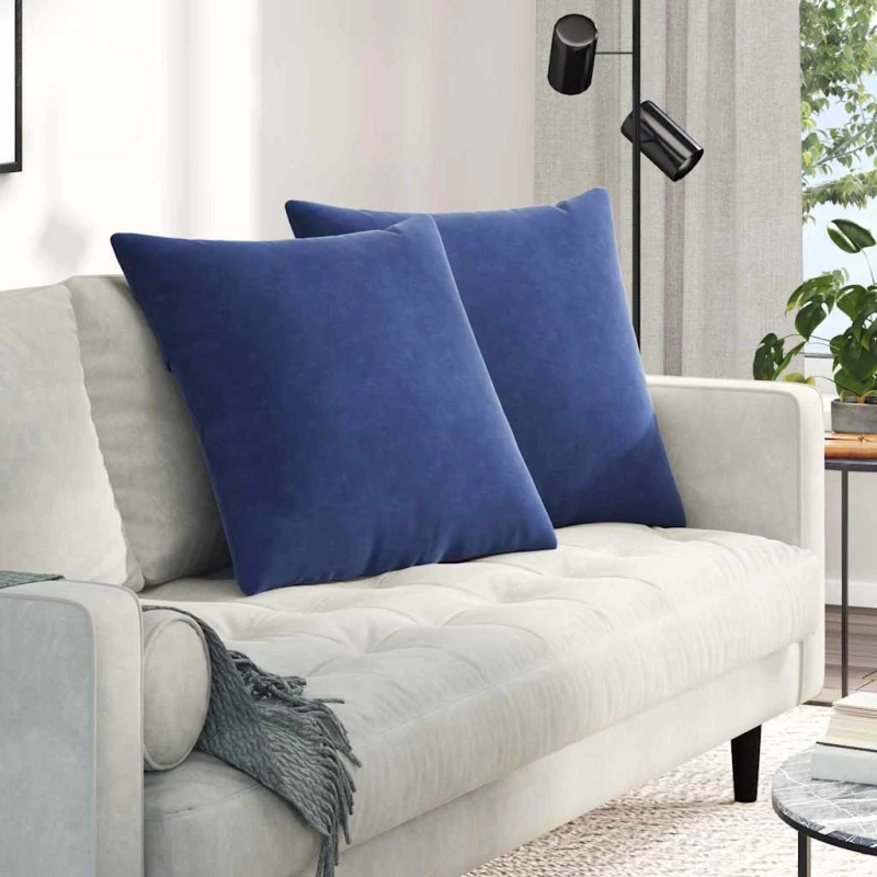 vidaXL Μαξιλάρι Καναπέ 2 pcs Μπλε Αστυνομίας 60 x 60 cm