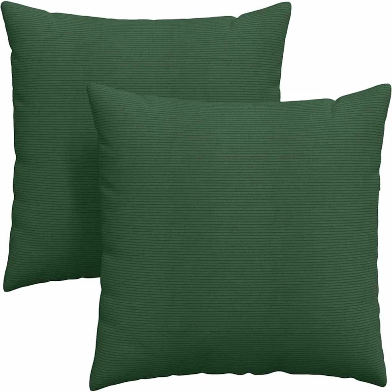 vidaXL Μαξιλάρι Καναπέ 2 pcs Σκούρο Πράσινο 80 x 80 cm