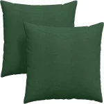 vidaXL Μαξιλάρι Καναπέ 2 pcs Σκούρο Πράσινο 80 x 80 cm