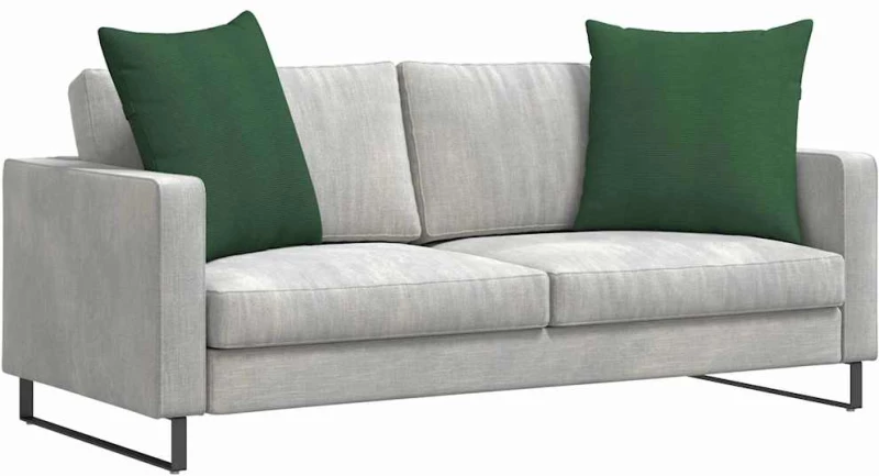 vidaXL Μαξιλάρι Καναπέ 2 pcs Σκούρο Πράσινο 80 x 80 cm