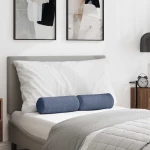 vidaXL Μαξιλάρια Στήριγμα 2 pcs Μπλε Ø 15 x 40 εκ Υφασμάτινο Κορντουρά