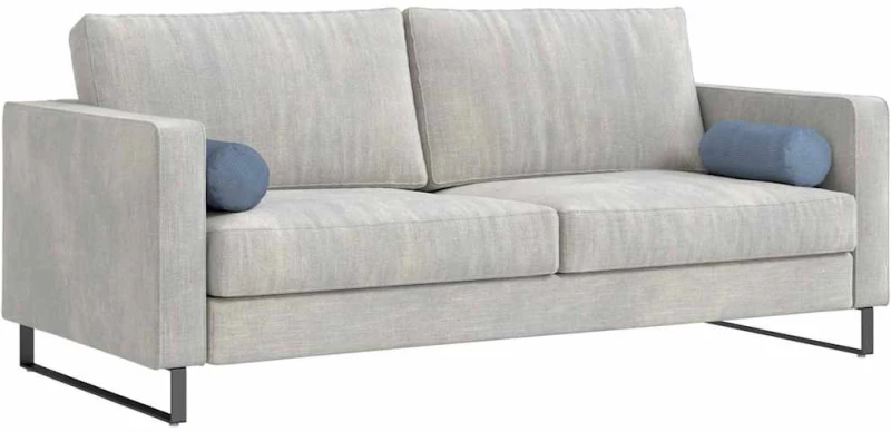 vidaXL Μαξιλάρια Στήριγμα 2 pcs Μπλε Ø 15 x 40 εκ Υφασμάτινο Κορντουρά