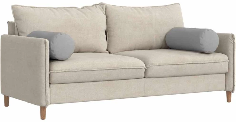 vidaXL Μαξιλάρια Στήριγμα 2 pcs Σκίουρος Γκρί Ø 25 x 70 cm ύφασμα