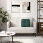 vidaXL Μαξιλάρι Πλάτης Σκούρο Πράσινο 45 x 24 x 50 εκ Βελούδο