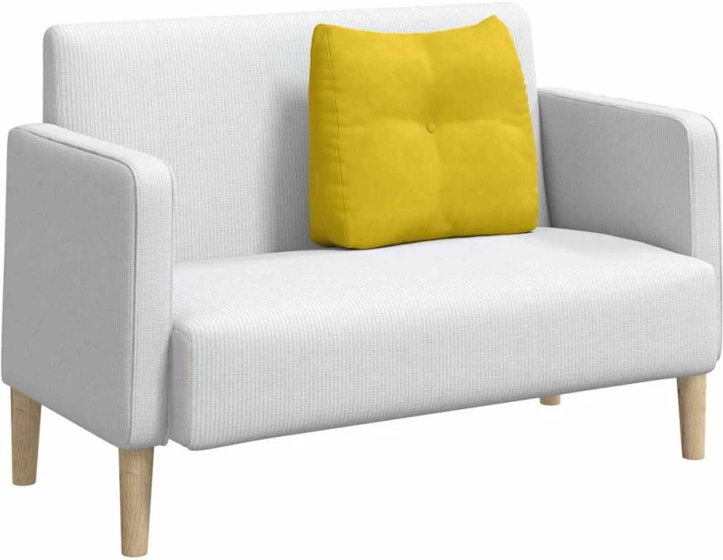 vidaXL Μαξιλάρι Πλάτης Κίτρινο 60 x 24 x 50 εκ Βελούδο