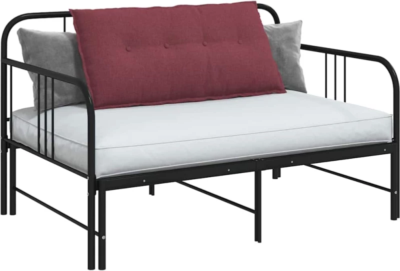 vidaXL Μαξιλάρι Πλάτης Κόκκινο 100 x 19 x 50 εκ ύφασμα