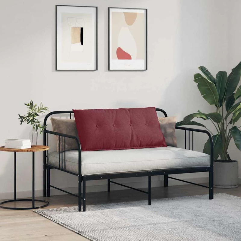 vidaXL Μαξιλάρι Πλάτης Κόκκινο 100 x 19 x 50 εκ ύφασμα