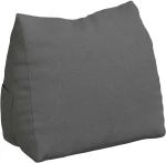 vidaXL Μαξιλάρι Πλάτης Σκούρο Γκρι 60 x 20 x 50 εκ. ύφασμα