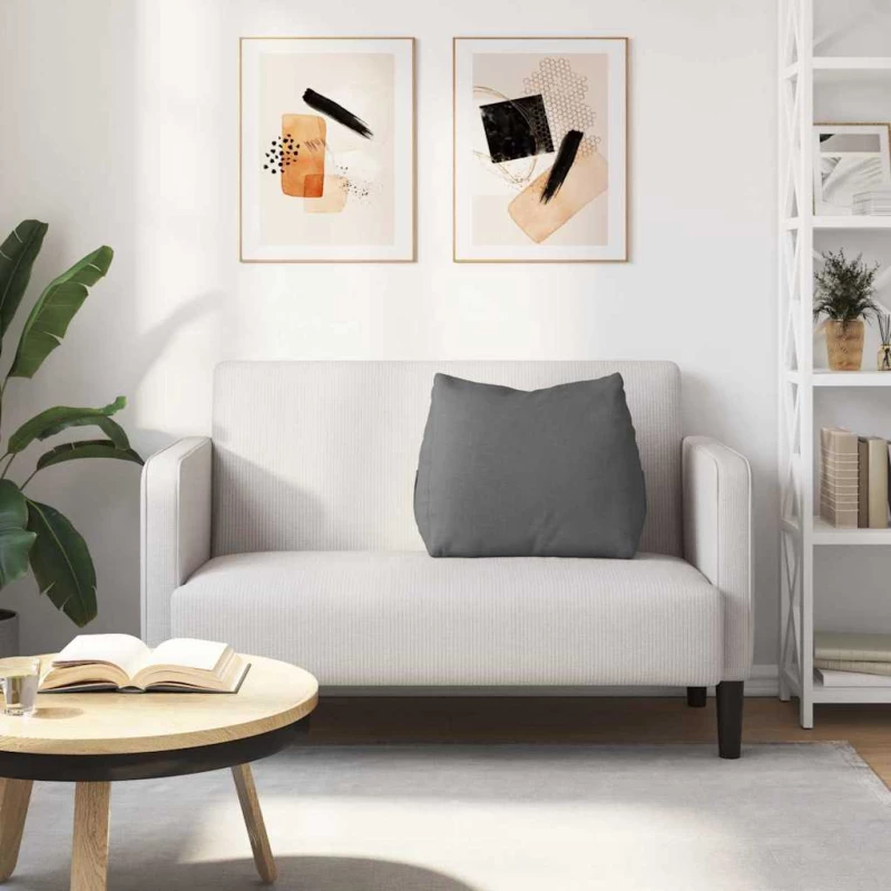 vidaXL Μαξιλάρι Πλάτης Σκούρο Γκρι 60 x 20 x 50 εκ. ύφασμα