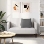 vidaXL Μαξιλάρι Πλάτης Σκούρο Γκρι 60 x 20 x 50 εκ. ύφασμα