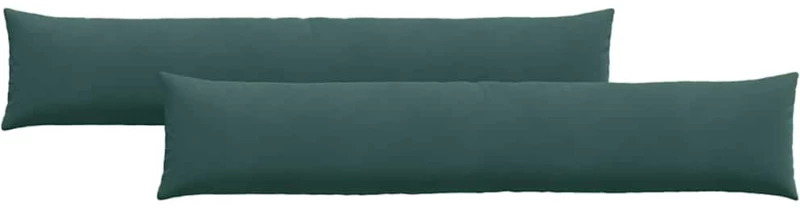 vidaXL Μαξιλάρι Καναπέ 2 pcs Σκούρο πράσινο 200 x 40 εκ.