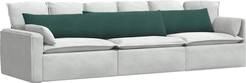 vidaXL Μαξιλάρι Καναπέ 2 pcs Σκούρο πράσινο 200 x 40 εκ.