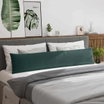 vidaXL Μαξιλάρι Καναπέ 2 pcs Σκούρο πράσινο 200 x 40 εκ.