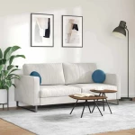 vidaXL Μαξιλάρια καθισμάτων 2 pcs Μπλε Ø 40 x 13 εκ. Βελούδο