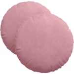 vidaXL Μαξιλάρια καθισμάτων 2 pcs Ροζ Ø 40 x 13 εκ. Βελούδο