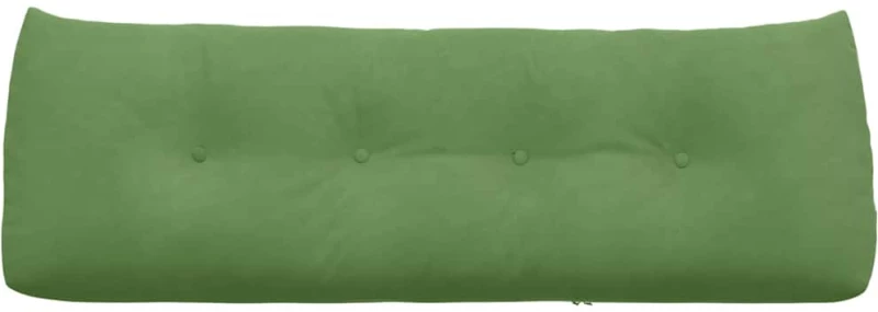 vidaXL Μαξιλάρι Πλάτης Ανοιχτό Πράσινο 140 x 24 x 50 εκ Βελούδο