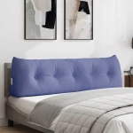 vidaXL Μαξιλάρι Πλάτης Μπλε τζην 160 x 24 x 50 εκ ύφασμα