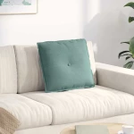 vidaXL Μαξιλάρι Πλάτης Θαλασσί 50 x 45 εκ. Υφασμάτινο Κορντουρά