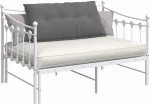 vidaXL Μαξιλάρι Πλάτης Σκούρο Γκρι 100 x 50 cm Ύφασμα Μικροΐνας