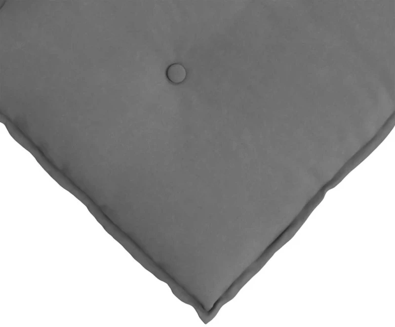 vidaXL Μαξιλάρι Πλάτης Σκούρο Γκρι 100 x 50 cm Ύφασμα Μικροΐνας