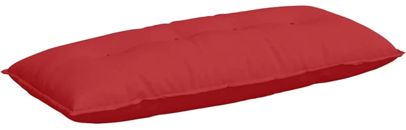 vidaXL Μαξιλάρι Πλάτης Κόκκινο 120 x 19 x 50 εκ ύφασμα