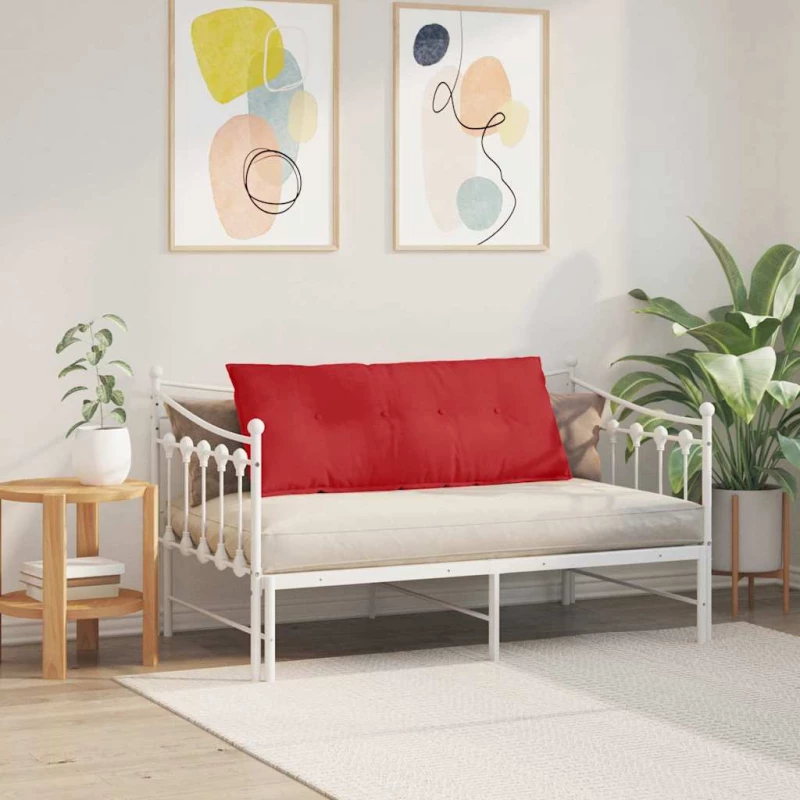 vidaXL Μαξιλάρι Πλάτης Κόκκινο 120 x 19 x 50 εκ ύφασμα