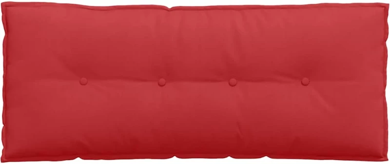 vidaXL Μαξιλάρι Πλάτης Κόκκινο 120 x 19 x 50 εκ ύφασμα