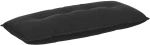vidaXL Μαξιλάρι Πλάτης Μαύρο 120 x 50 cm Υφασμάτινο Κορντουρά