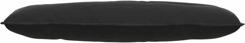vidaXL Μαξιλάρι Πλάτης Μαύρο 120 x 50 cm Υφασμάτινο Κορντουρά