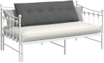vidaXL Μαξιλάρι Πλάτης Σκούρο Γκρι 140 x 19 x 50 εκ ύφασμα