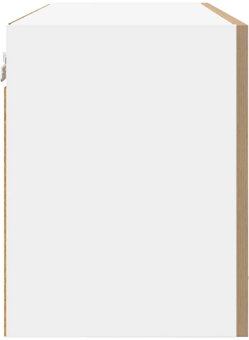 vidaXL Κρεμαστό ντουλάπι με πόρτα Riga Artisan Oak 80 x 31 x 40 εκ