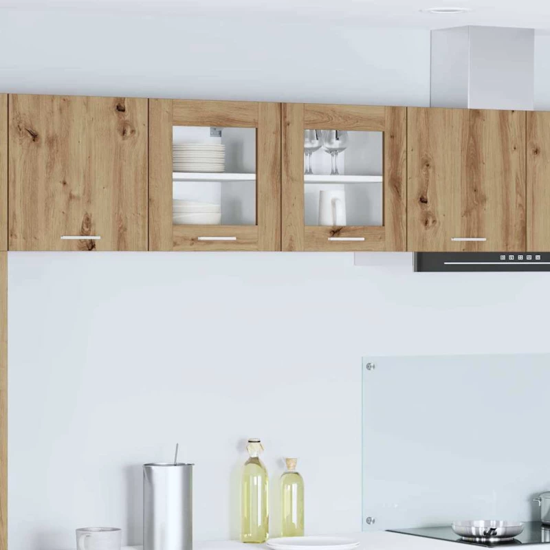 vidaXL Κρεμαστό ντουλάπι με πόρτα Riga Artisan Oak 40 x 31 x 40 εκ.