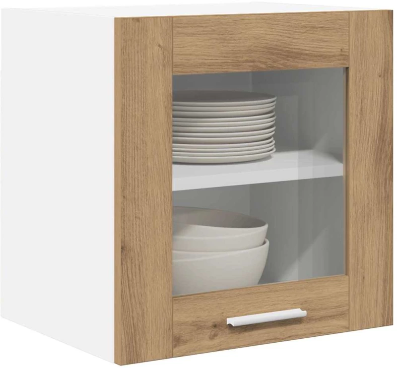 vidaXL Κρεμαστό ντουλάπι με πόρτα Riga Artisan Oak 40 x 31 x 40 εκ.