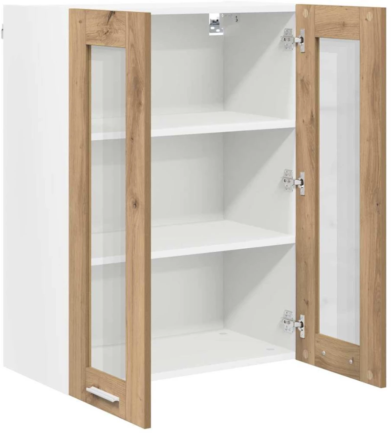 vidaXL Κρεμαστό ντουλάπι με πόρτα Riga Artisan Oak 60 x 31 x 80 εκ.