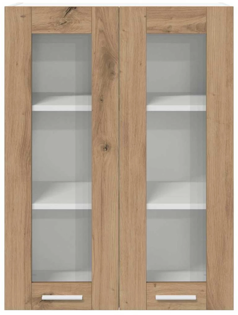 vidaXL Κρεμαστό ντουλάπι με πόρτα Riga Artisan Oak 60 x 31 x 80 εκ.