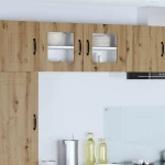 vidaXL Κρεμαστό ντουλάπι κουζίνας 2 pcs Artisan Oak 40 x 31 x 40 εκ.