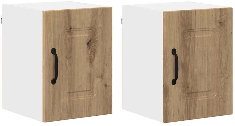 vidaXL Κρεμαστό ντουλάπι κουζίνας 2 pcs Artisan Oak 30 x 31 x 40 εκ.