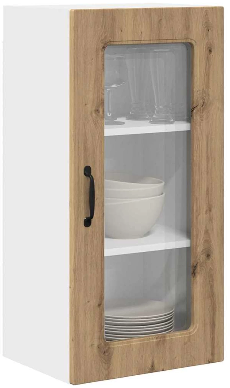vidaXL Κρεμαστό ντουλάπι κουζίνας 2 pcs Artisan Oak 40 x 31 x 80 εκ.