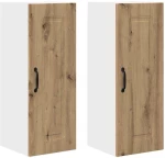vidaXL Κρεμαστό ντουλάπι κουζίνας 2 pcs Artisan Oak 30 x 31 x 80 εκ.
