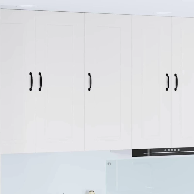 vidaXL Κρεμαστό ντουλάπι κουζίνας με ράφι Λευκό 40 x 31 x 100 εκ.