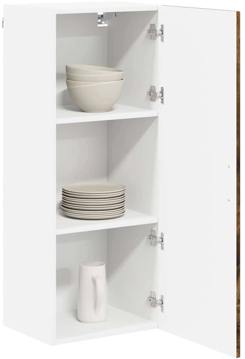 vidaXL Κρεμαστό ντουλάπι κουζίνας Καπνιστό Δρύς 40 x 31 x 100 εκ.