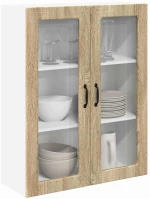 vidaXL Κρεμαστό ντουλάπι κουζίνας Δρύς Sonoma 80 x 31 x 100 εκ.