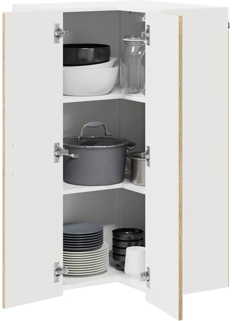 vidaXL Κρεμαστό ντουλάπι κουζίνας Δρύς Sonoma 57 x 57 x 100 εκ.