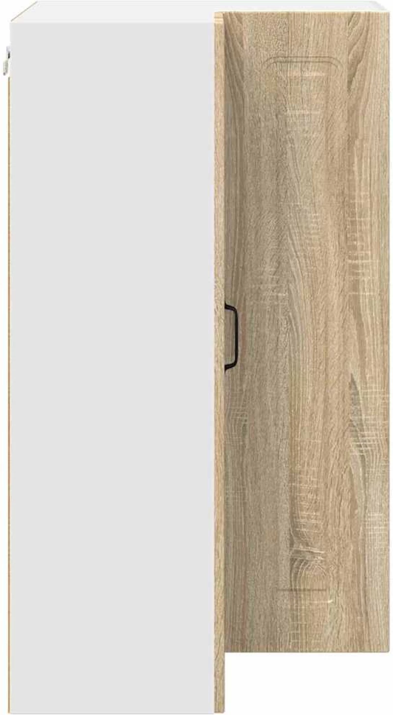 vidaXL Κρεμαστό ντουλάπι κουζίνας Δρύς Sonoma 57 x 57 x 100 εκ.
