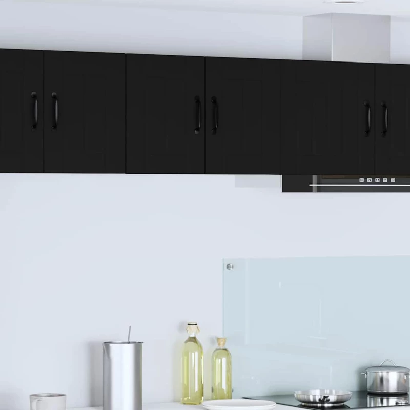 vidaXL Ντουλάπα Κουζίνας Μαύρο 30 x 31 x 40 εκ. Επεξεργασμένο ξύλο