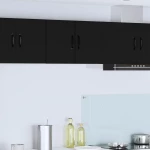 vidaXL Ντουλάπα Κουζίνας Μαύρο 30 x 31 x 40 εκ. Επεξεργασμένο ξύλο